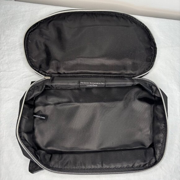 LANCOME Make Up Tote Paris Eiffel Tower Handle Black Red - Picture 6 of 7